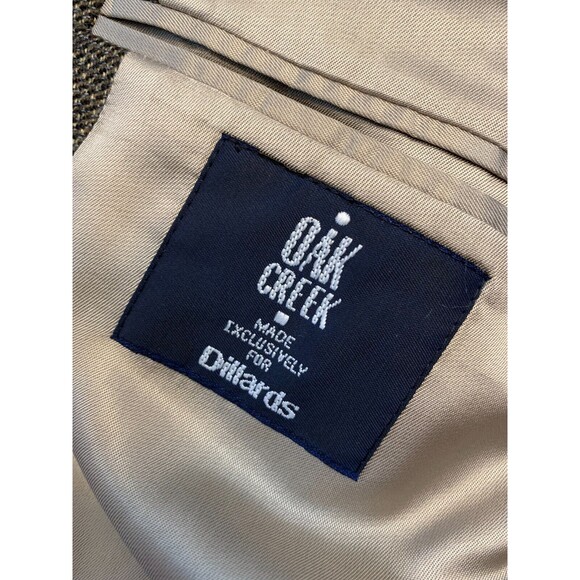 Oak Creek Tweed Blazer Mens 44L Lambs Wool Jacket Brown Sportcoat - Picture 10 of 11